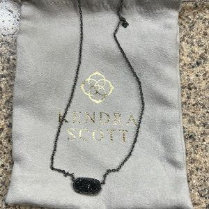 Kendra Scott Elisa Black Pendant Necklace